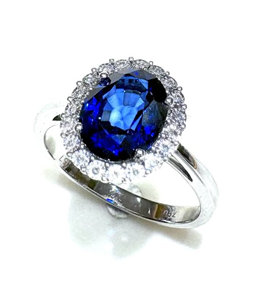 Ringe Facet Barcelona Dame KATE in Weißgold Zaffiro 2 Ct R2180005NWA - R2180005NWA